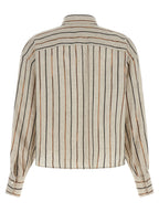 Brunello Cucinelli Beige Linen Blouse