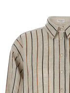 Brunello Cucinelli Beige Linen Blouse