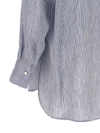 Brunello Cucinelli Blue Linen Blouse