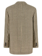 Brunello Cucinelli Bicolor Linen Blazer