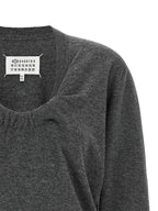 Maison Margiela Gray Virgin Wool Cardigan