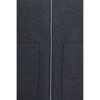 Lardini Gray Wool Oves Aries Sleeveless Jacket