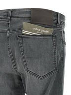 Jacob Cohen Gray Cotton Slim Fit Jeans