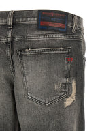 Diesel Gray Cotton Skinny Jeans