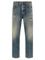 Diesel Blue Cotton Tapered Jeans