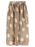 Khaite Gray Silk Mini Skirt