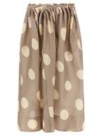 Khaite Gray Silk Mini Skirt
