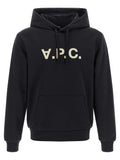 A.P.C. Black Cotton Hoodie