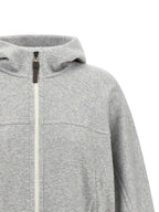 Brunello Cucinelli Gray Cotton Hoodie