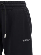 Off-White Black Cotton Joggers (Workout Pants)