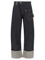 J.W.Anderson Blue Cotton Straight-Leg Jeans