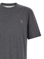 Brunello Cucinelli Gray Cotton T-Shirt