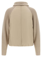Brunello Cucinelli Beige Cotton Full-Length Jacket