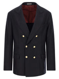 Brunello Cucinelli Blue Virgin Wool Blazer