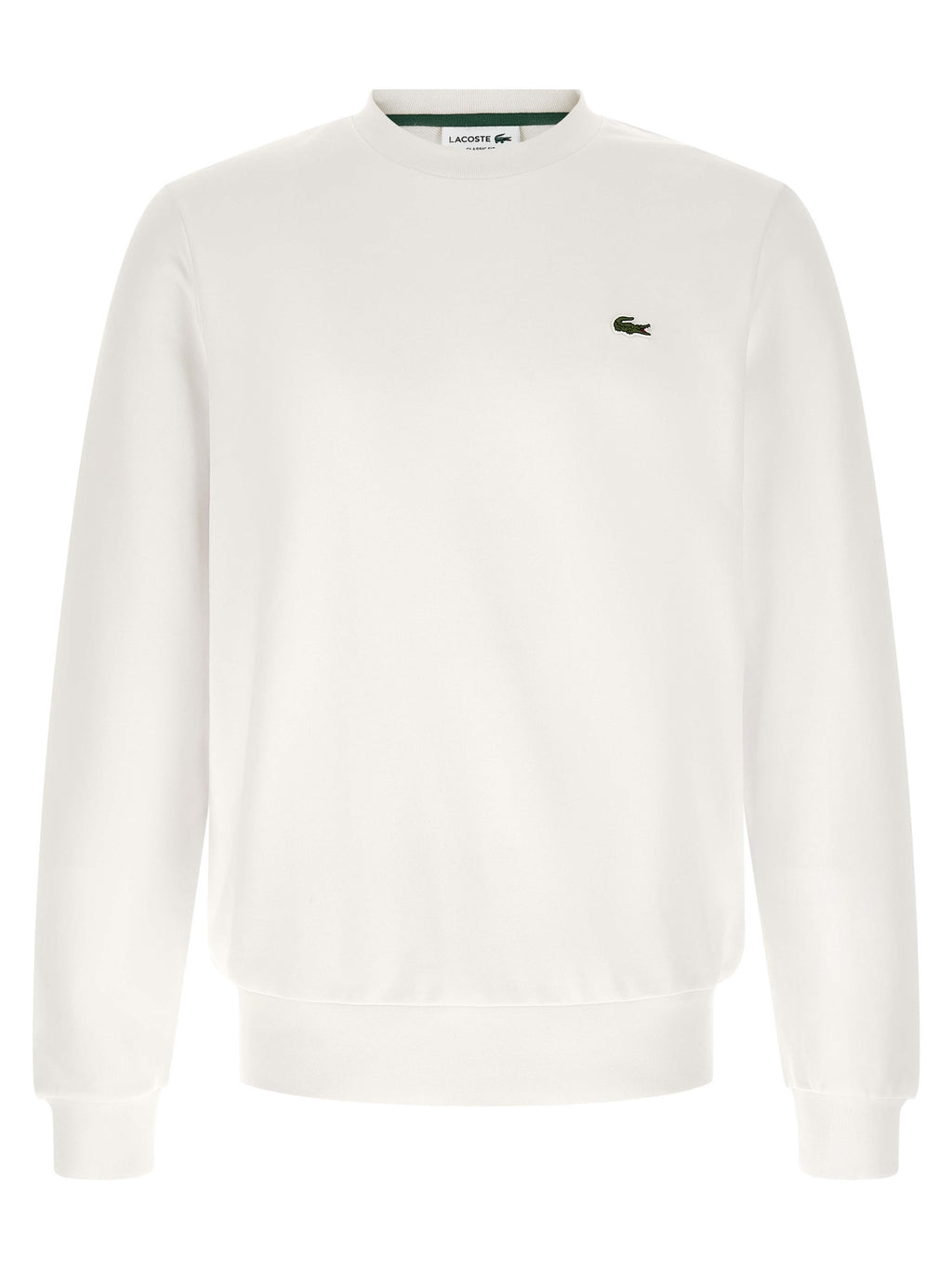 Lacoste White Cotton Sweatshirt