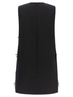 Moschino Bicolor Virgin Wool Short Dress