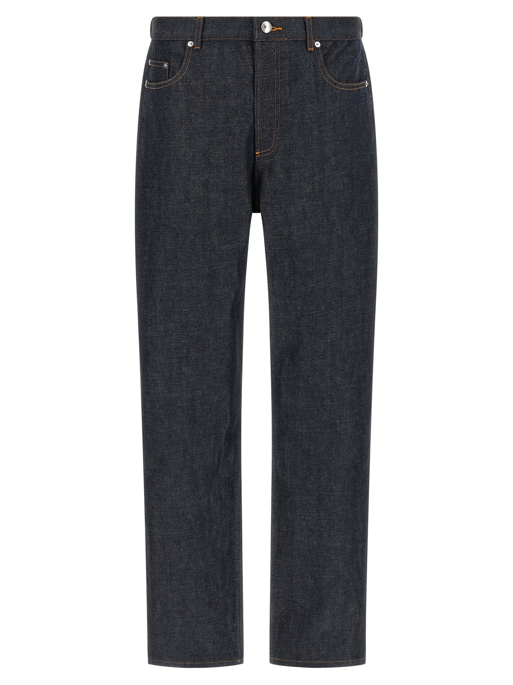A.P.C. Blue Cotton Relaxed Fit Jeans