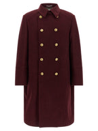 Brunello Cucinelli Bordeaux Cashmere Coat