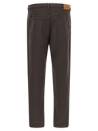 Brunello Cucinelli Brown Cotton Straight-Leg Jeans
