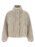 Brunello Cucinelli Beige Lamb Leather Full-Length Jacket