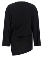 The Attico Black Viscose Short Dress
