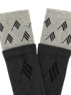 The Attico Gray Cotton Socks