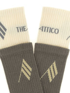 The Attico Gray Cotton Socks