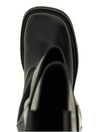 The Attico Black Calfskin Over The Knee