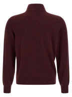 Brunello Cucinelli Bordeaux Cashmere Cardigan