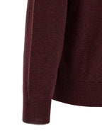 Brunello Cucinelli Bordeaux Cashmere Cardigan