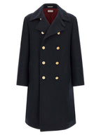 Brunello Cucinelli Blue Cashmere Coat