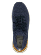 Brunello Cucinelli Blue Wool Athletic Sneakers