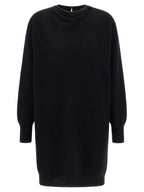 Brunello Cucinelli Black Virgin Wool Short Dress