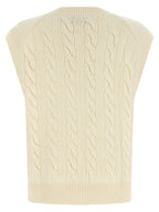Polo Ralph Lauren White Wool Sleeveless Jacket