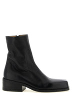 Marsell Black Calfskin Ankle Boots