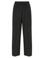 Brunello Cucinelli Gray Virgin Wool Casual Pants
