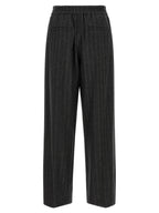 Brunello Cucinelli Gray Virgin Wool Casual Pants