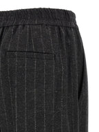 Brunello Cucinelli Gray Virgin Wool Casual Pants
