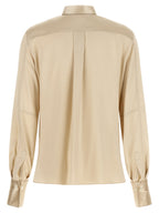 Brunello Cucinelli Beige Silk Blouse