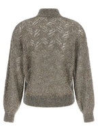 Brunello Cucinelli Gray Polyamide Cardigan