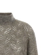Brunello Cucinelli Gray Polyamide Cardigan