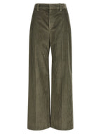 Brunello Cucinelli Bicolor Cotton Flared Pants