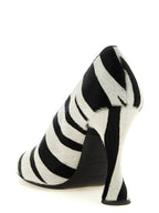 Moschino Bicolor Calfskin High Heel Pumps