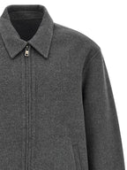 GIORGIO BRATO Gray Wool Full-Length Jacket