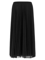 Fabiana Filippi Blue Polyester Midi Skirt