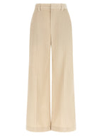 Brunello Cucinelli Beige Cotton Casual Pants
