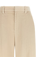 Brunello Cucinelli Beige Cotton Casual Pants