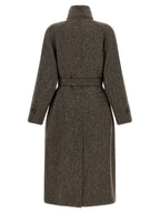 Brunello Cucinelli Brown Virgin Wool Coat