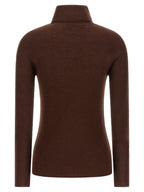 Fabiana Filippi Brown Virgin Wool Cardigan