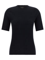 Fabiana Filippi Blue Virgin Wool T-Shirt
